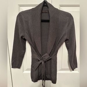 The Limited - Gray Wrap Cardigan - S